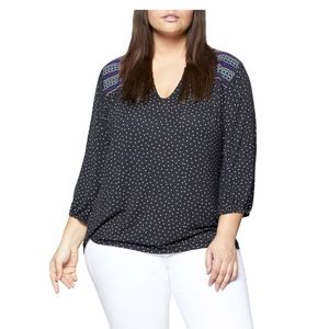 Sanctuary Anabelle Embroidered Knit Top